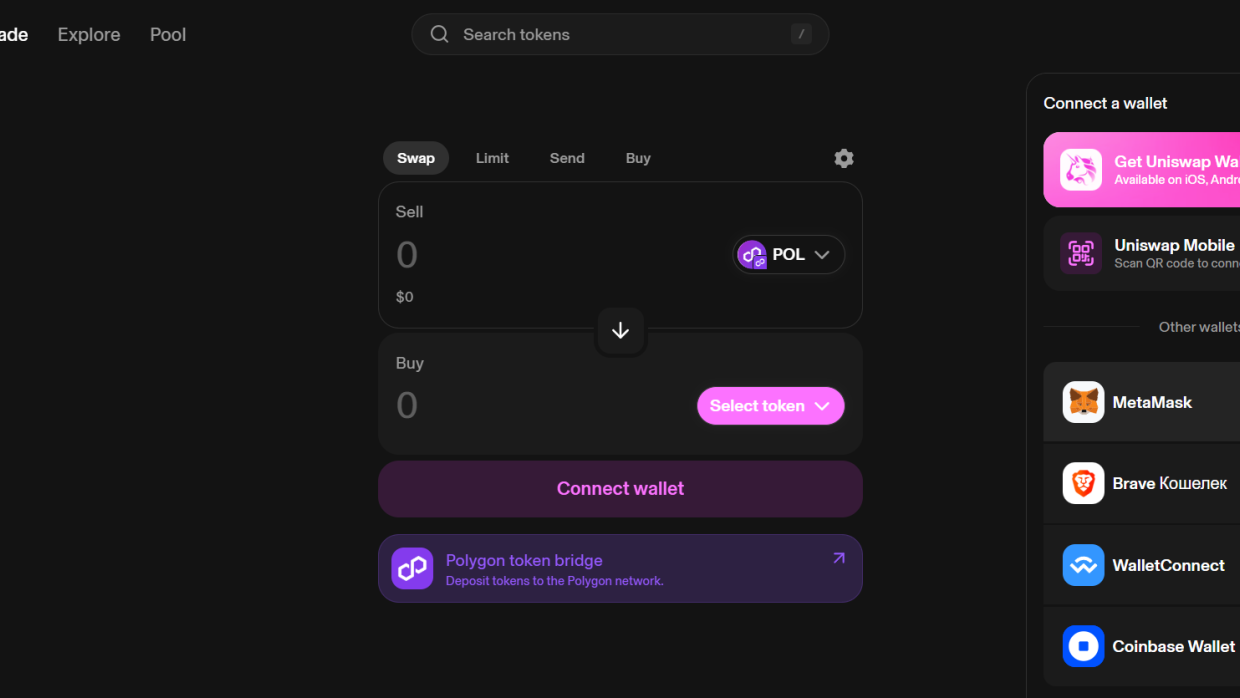 Buying process on Uniswap
