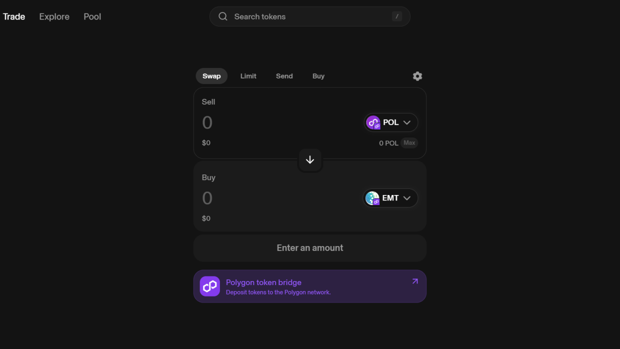 Imported token on the exchange