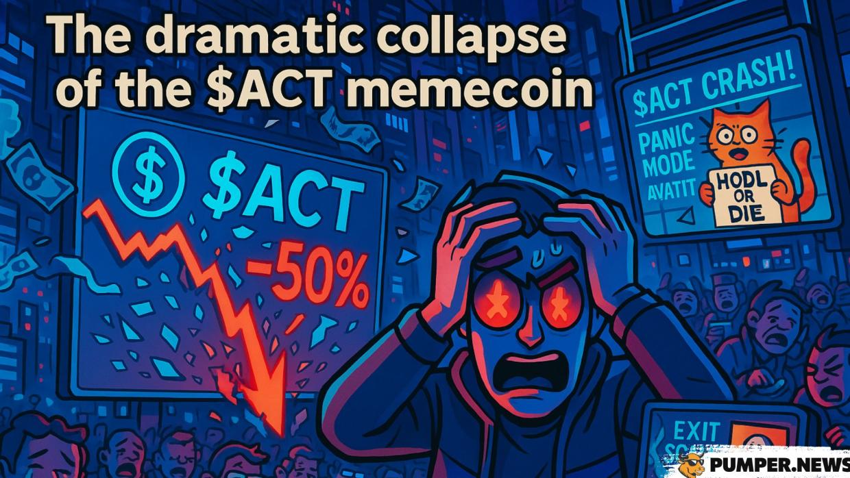 $ACT dropped 50% in minutes - likely due to possible actions by the token's team.
